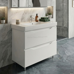 Dulap cu lavoar Vasto Furniture Print/Sava 2S 700mm (White)