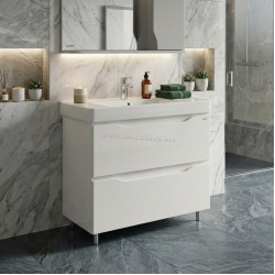 Dulap cu lavoar Vasto Furniture Print/Sava 2S 900mm (White)