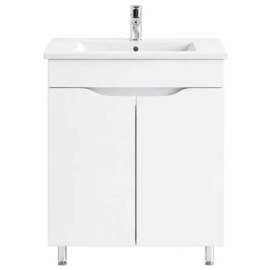 Dulap cu lavoar Vasto Furniture Print/Sava 2U 550mm (White) - 2
