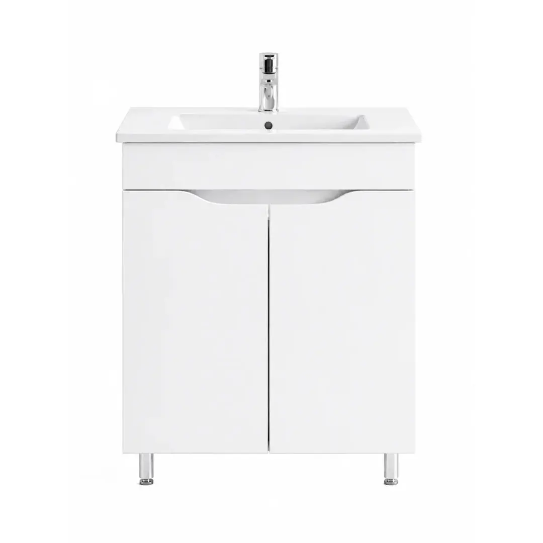 Dulap cu lavoar Vasto Furniture Print/Sava 2U 600mm (White) - 2