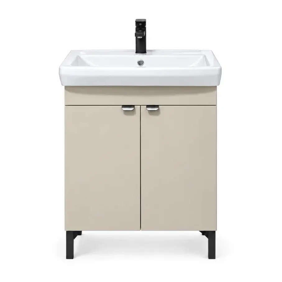 Dulap cu lavoar Vasto Furniture Sani/ML 2U 650mm (Caramel) - 2