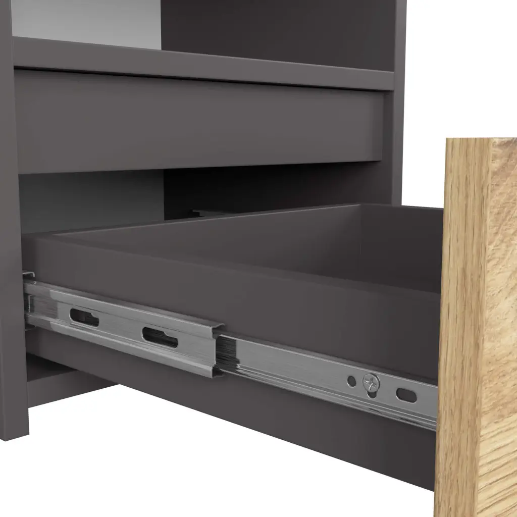 Noptiera Akord CL1 1SZ 40cm (Graphite Gray/Artisan Oak)