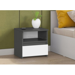 Noptiera Akord CL1 1SZ 40cm (Graphite Gray/White)