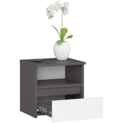 Noptiera Akord CL1 1SZ 40cm (Graphite Gray/White) Thumb