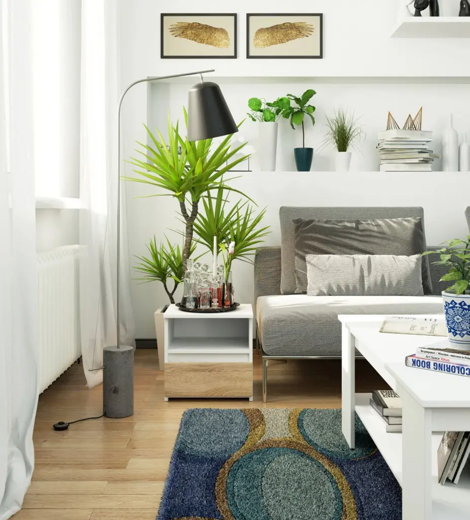 Тумба прикроватная Akord CL1 1SZ 40cm (White/Sonoma Oak)