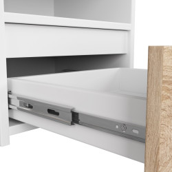 Тумба прикроватная Akord CL1 1SZ 40cm (White/Sonoma Oak) Thumb