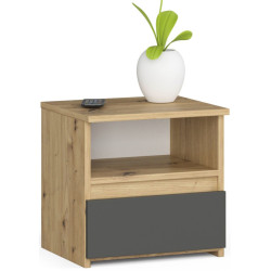 Noptiera Akord CL1 40cm 1SZ (Artisan Oak/Graphite Grey) Thumb