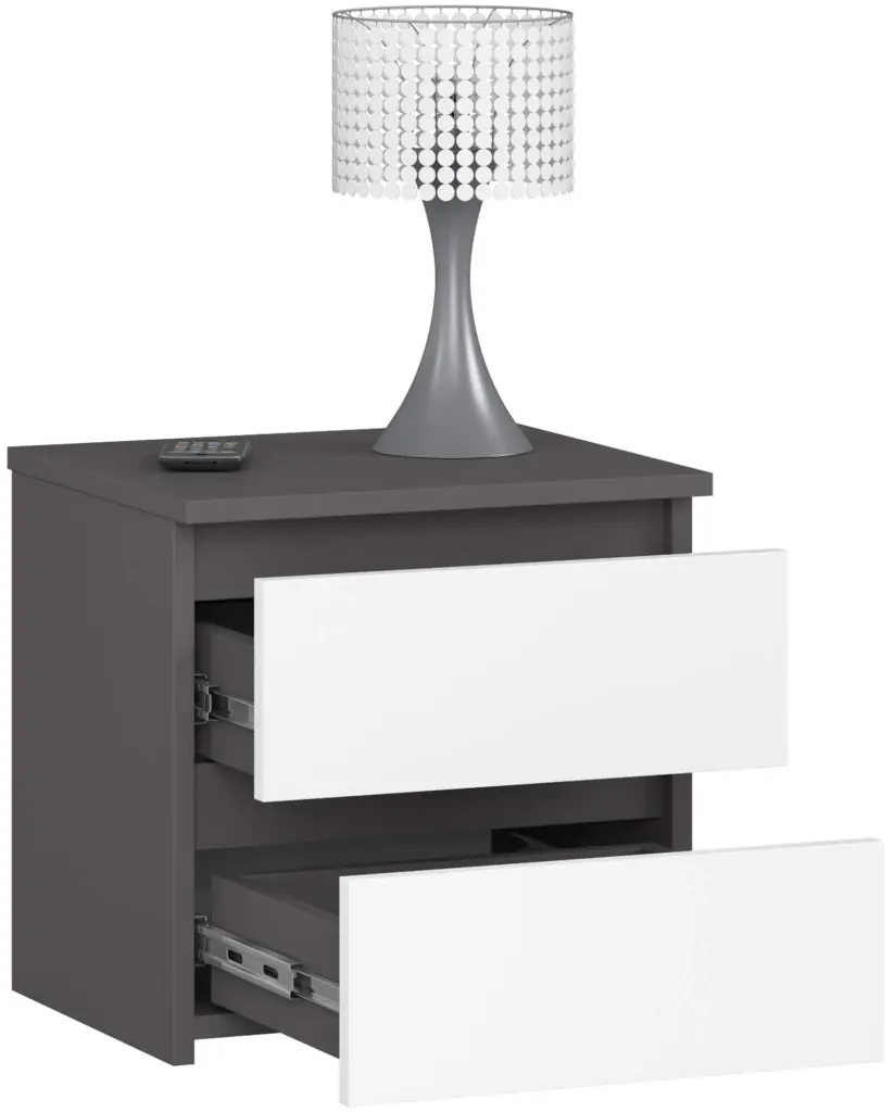 Noptiera Akord CL2 2SZ 40cm (Graphite Gray/White)