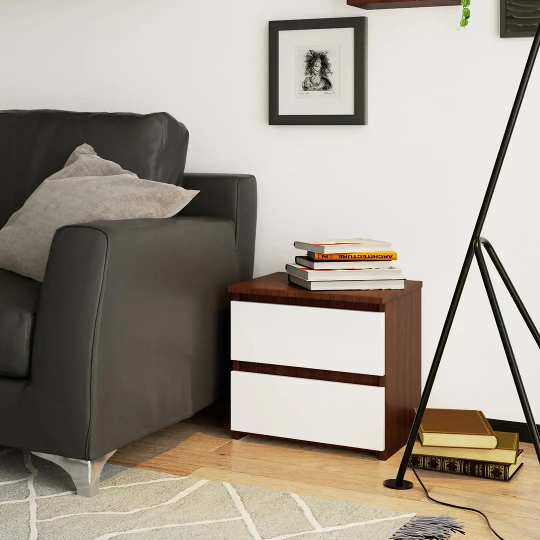 Тумба прикроватная Akord CL2 2SZ CLP PK (Wenge/White)