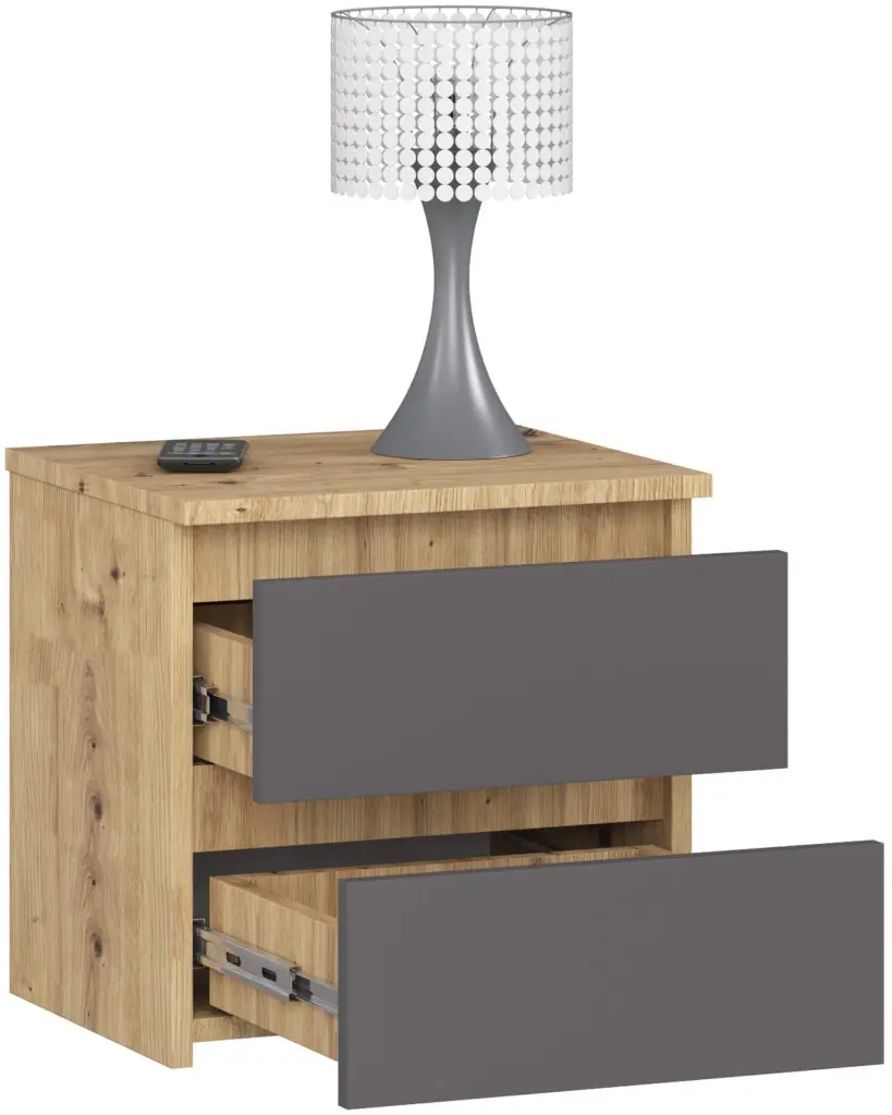 Noptiera Akord CL2 40cm 2SZ (Artisan Oak/Graphite Grey)