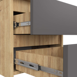 Noptiera Akord CL2 40cm 2SZ (Artisan Oak/Graphite Grey) Thumb