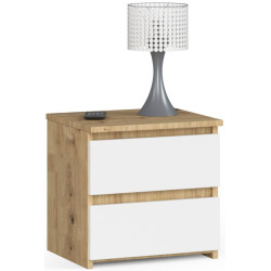 Noptiera Akord CL2 40cm 2SZ (Artisan Oak/White) Thumb