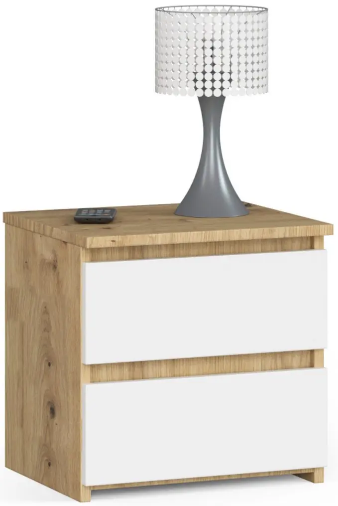 Noptiera Akord CL2 40cm 2SZ (Artisan Oak/White)