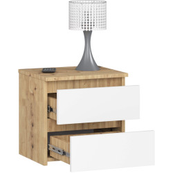 Noptiera Akord CL2 40cm 2SZ (Artisan Oak/White) Thumb