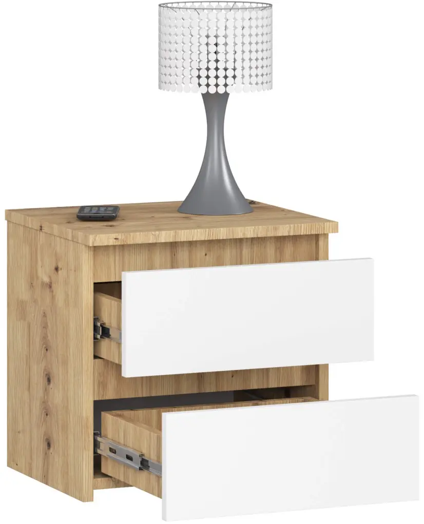 Noptiera Akord CL2 40cm 2SZ (Artisan Oak/White)