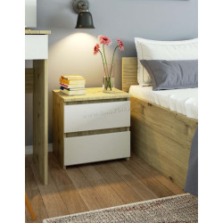 Noptiera Akord CL2 40cm 2SZ (Artisan Oak/White)
