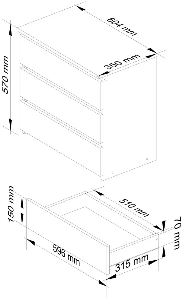Noptiera Akord CL3 3SZ (Artisan Oak/Graphite Gray)