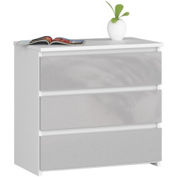 Noptiera Akord CL3 60cm (White/Metallic Gloss) Thumb