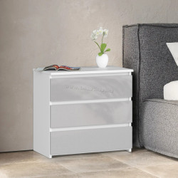 Noptiera Akord CL3 60cm (White/Metallic Gloss)