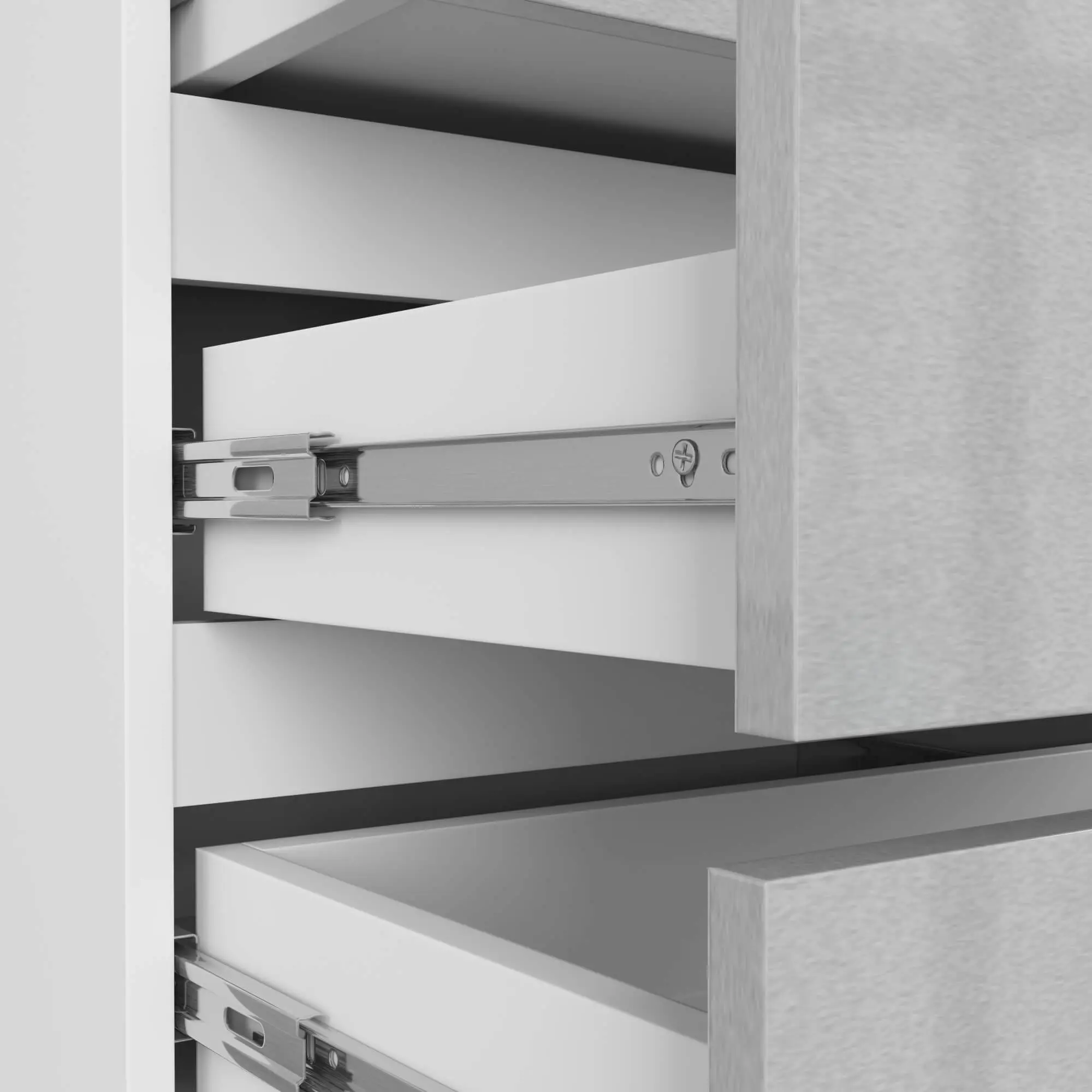 Noptiera Akord CL3 60cm (White/Metallic Gloss)