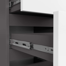 Тумба прикроватная Akord CL4 4SZ (White/Graphite Gray) Thumb