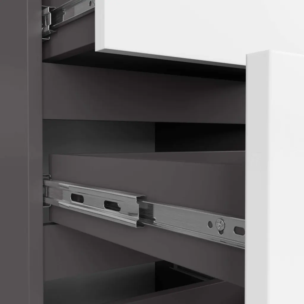 Тумба прикроватная Akord CL4 4SZ (White/Graphite Gray)