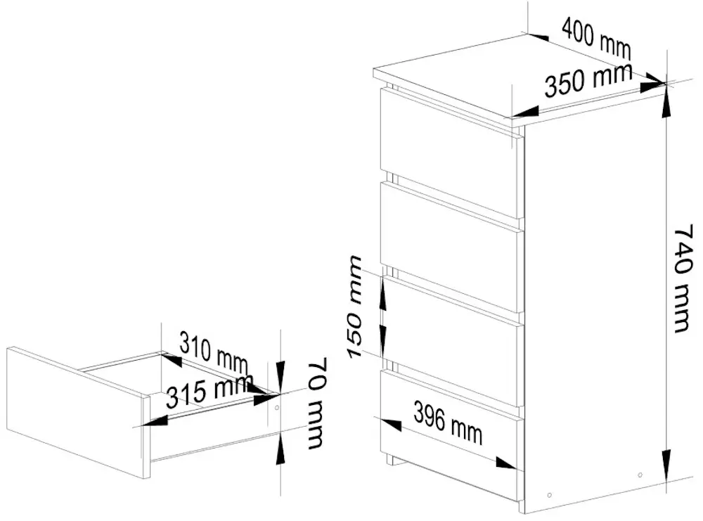 Noptiera Akord CL4 (Artisan Oak/Graphite Grey)