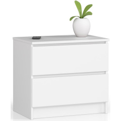 Тумба прикроватная Akord K60 2SZ (White) Thumb