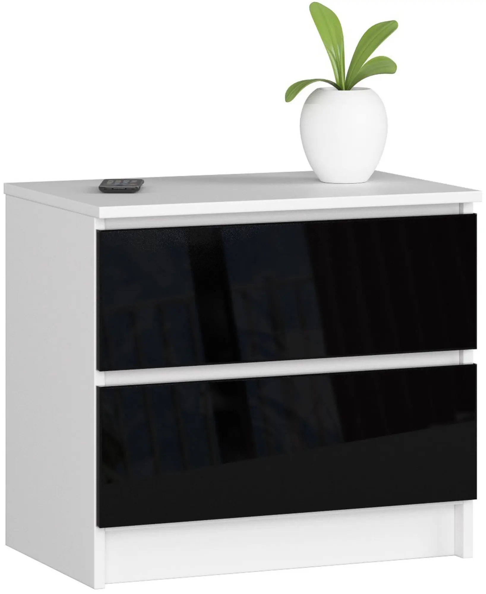 Noptiera Akord K60 2SZ (White/Black Gloss)