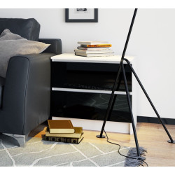 Noptiera Akord K60 2SZ (White/Black Gloss)