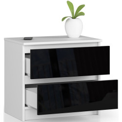 Noptiera Akord K60 2SZ (White/Black Gloss) Thumb