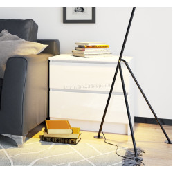 Noptiera Akord K60 2SZ (White/Glossy White)