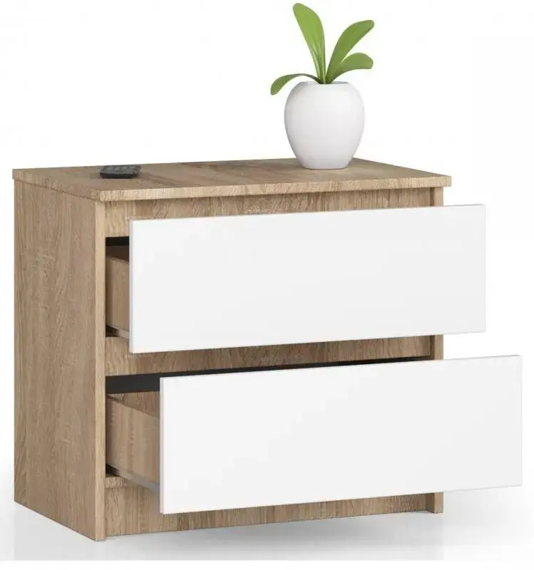 Noptiera Akord K60 2SZ (Sonoma Oak/White)
