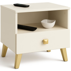 Noptiera Akord Mobi 40cm 1SZ (Cashmere/Gold) Thumb