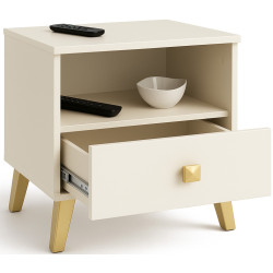 Noptiera Akord Mobi 40cm 1SZ (Cashmere/Gold) Thumb