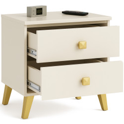 Noptiera Akord Mobi 40cm 2SZ (Cashmere/Gold) Thumb