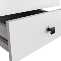 Noptiera Akord Mobi 40cm 2SZ (White/Black) Thumb