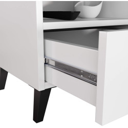 Noptiera Akord Mobi K-01 40cm 1SZ (White/Black) Thumb