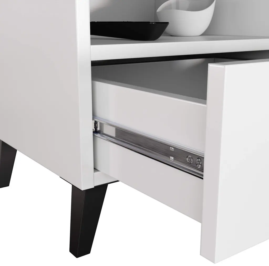 Noptiera Akord Mobi K-01 40cm 1SZ (White/Black)