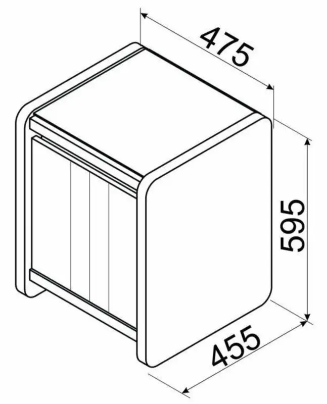 Noptiera Ambianta Fancy 47.5cm