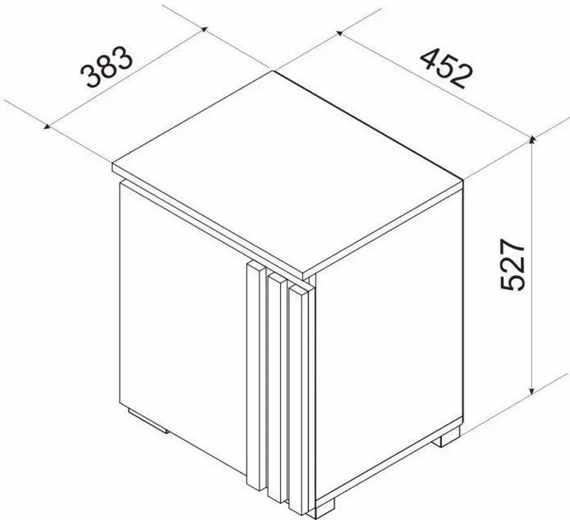 Noptiera Ambianta Malta 45.2cm