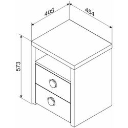 Noptiera Ambianta Universal 45.4cm Thumb
