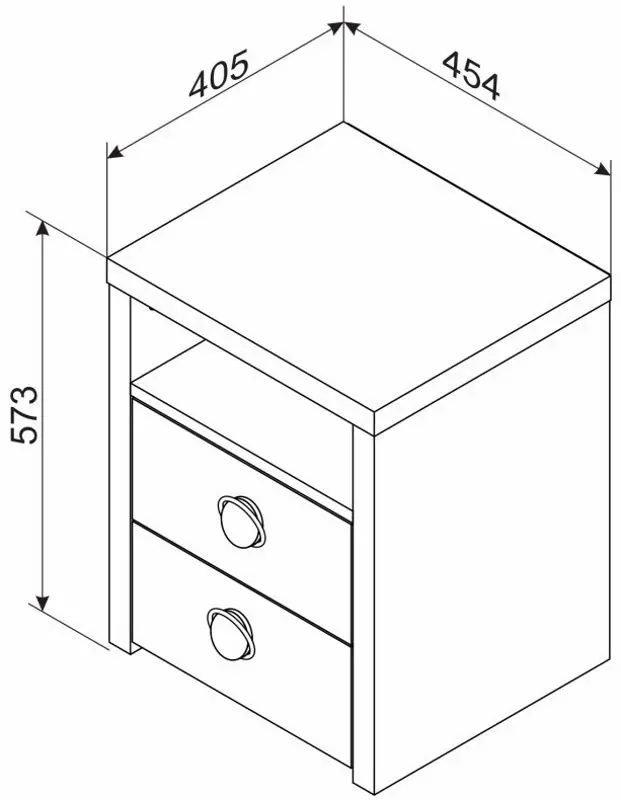Noptiera Ambianta Universal 45.4cm