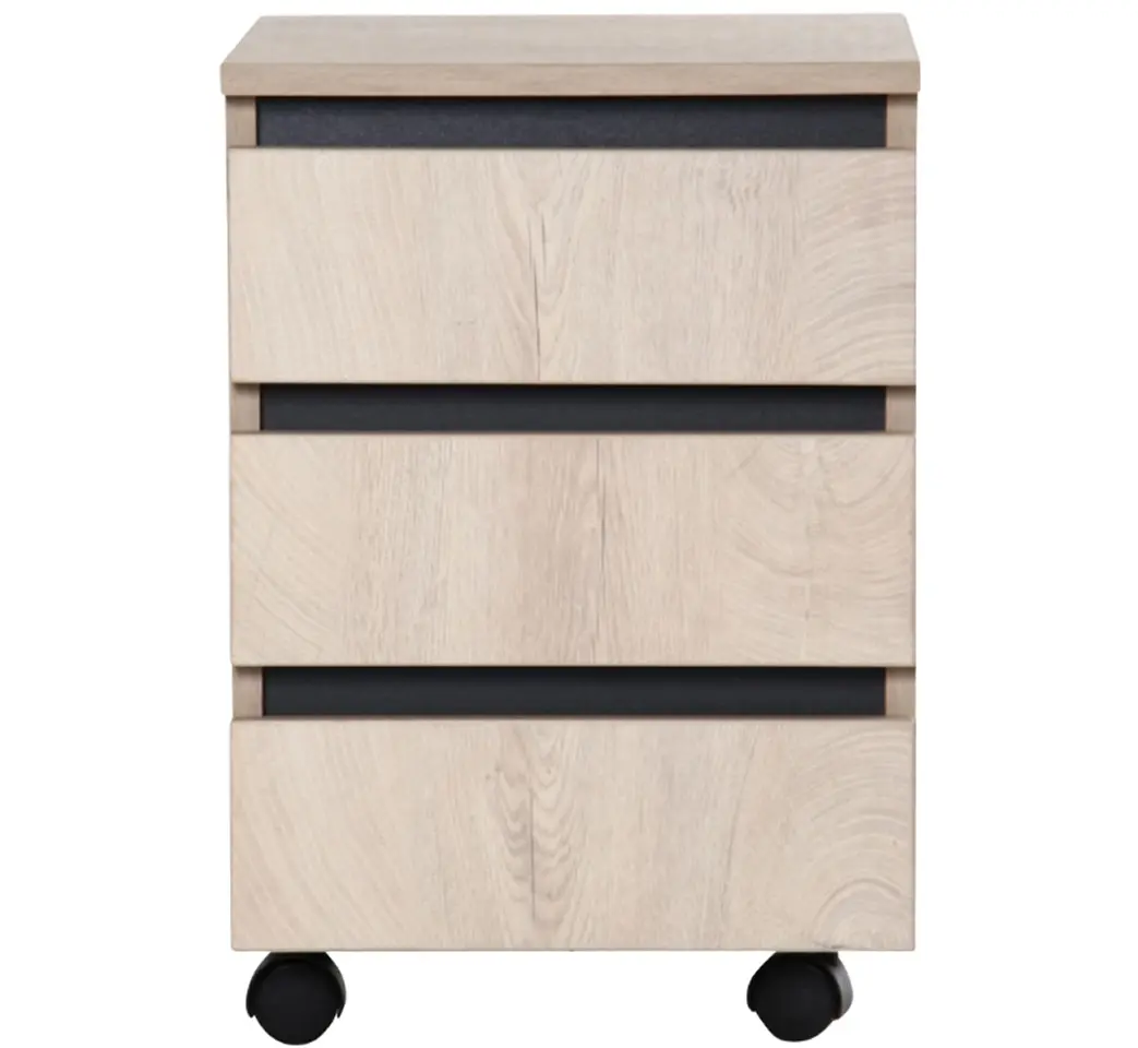 Тумба прикроватная AMF Pluto SM1 (Natural/Black)