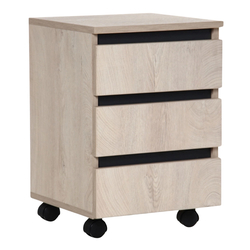 Тумба прикроватная AMF Pluto SM1 (Natural/Black) Thumb