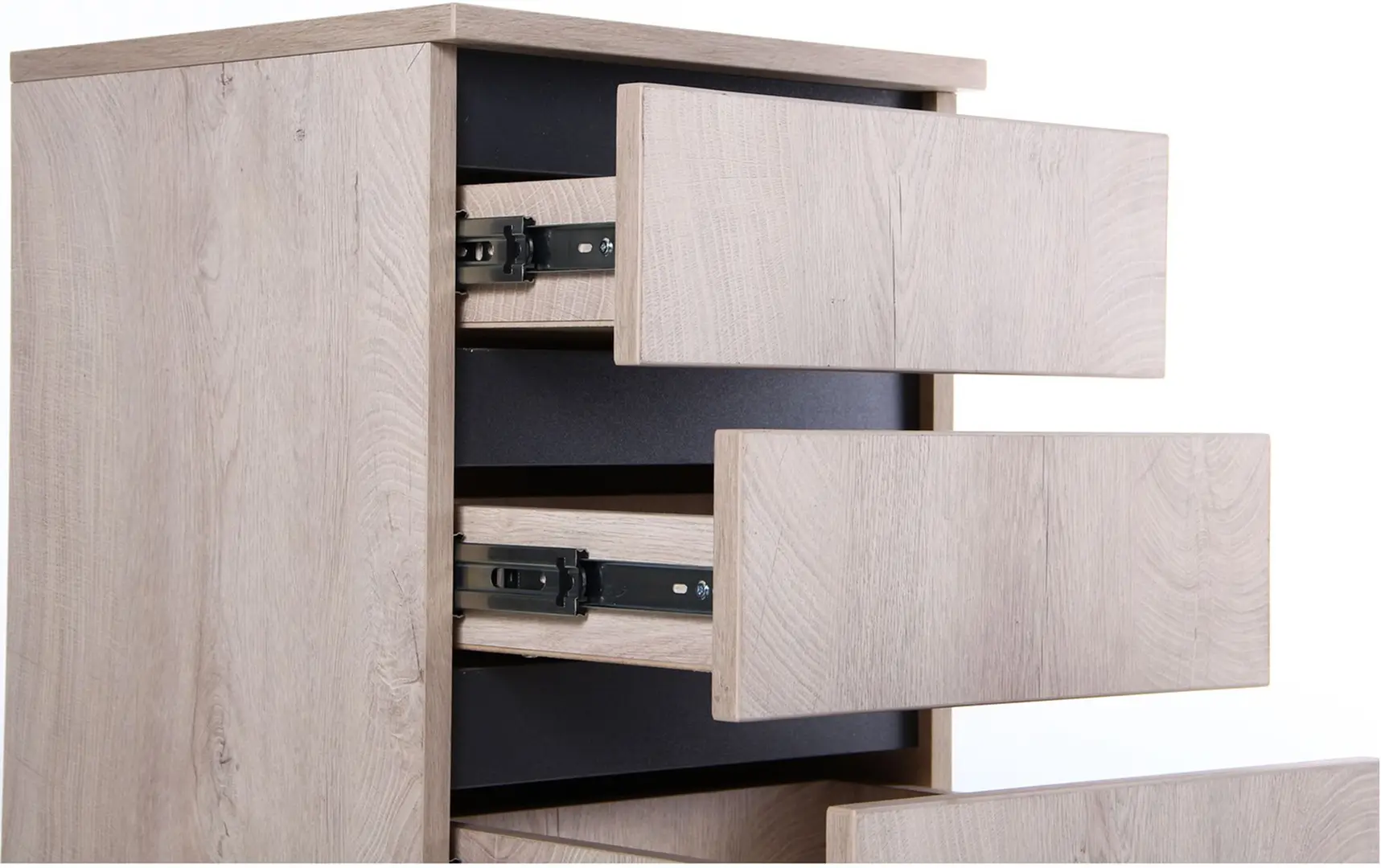 Тумба прикроватная AMF Pluto SM1 (Natural/Black)