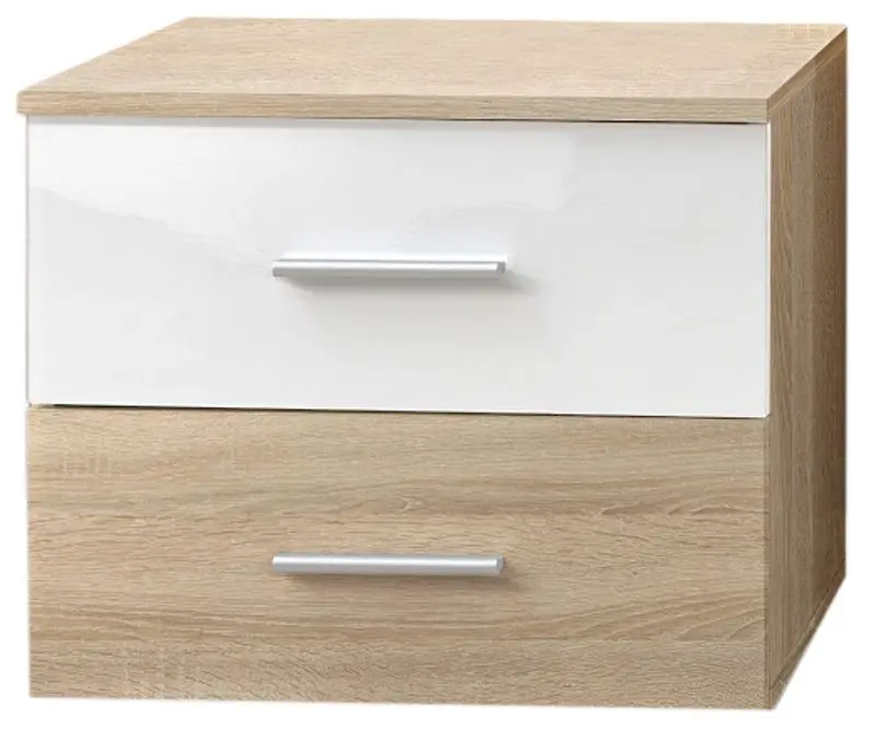 Noptiera ASM Vicky DSW VYN (Sonoma Oak/White Gloss)