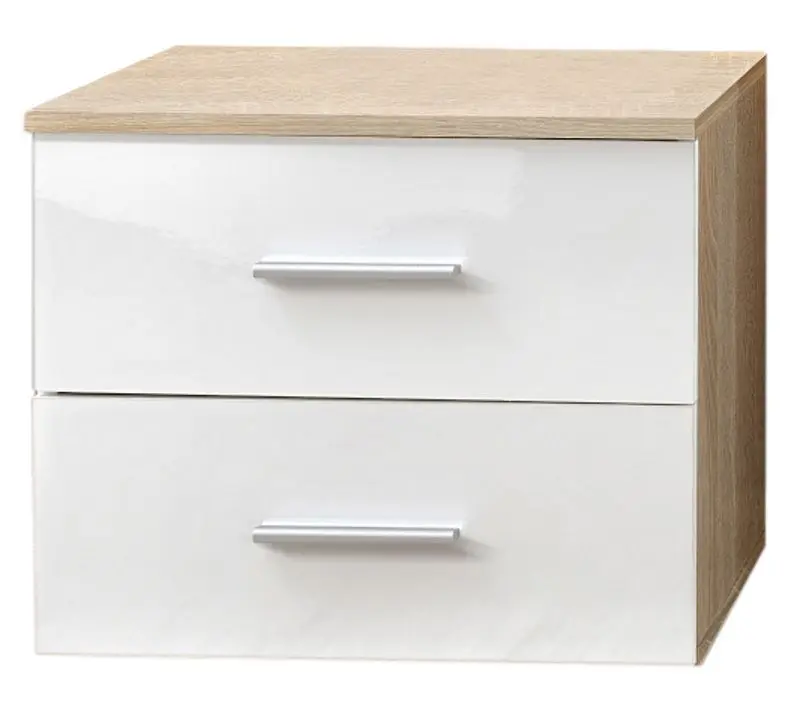 Noptiera ASM Vicky DSWW VYN (Sonoma Oak/White Gloss)