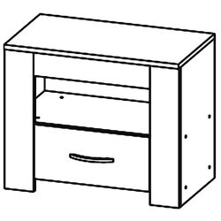 Noptiera Астрид-Мебель Kvadro 2 (Ash Anchor Dark/Ash Anchor White) Thumb