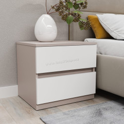 Noptiera Bayro Harmony 55x50x45 (Stone Grey/White)